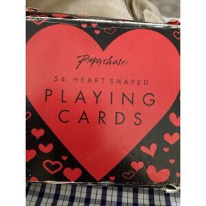 Vintage Playing Cards 54 Heart Shaped Card Deck Paperchase Retired